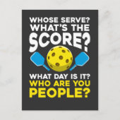 Hilarious Pickleball Quote Humoureuze Sport Athlet Briefkaart (Voorkant)