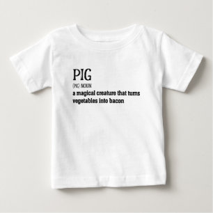 Hilarious Pig en Bacon Definition Funny Gift