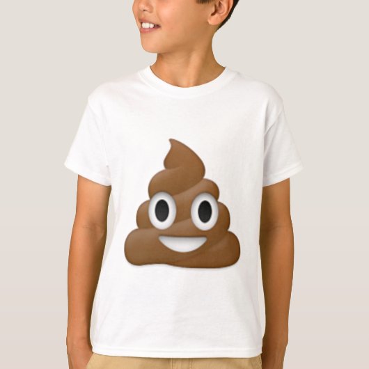 Hilarious poop-emoji - Poo cartoon design T-shirt (Voorkant)