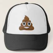 Hilarious poop-emoji - Poo cartoon design Trucker Pet (Voorkant)