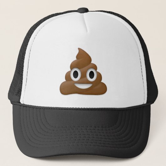 Hilarious poop-emoji - Poo cartoon design Trucker Pet (Voorkant)