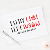 Hilarious Remoe Teacher Gifts Rechthoekige Sticker (Envelop)