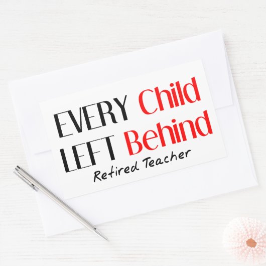 Hilarious Remoe Teacher Gifts Rechthoekige Sticker (Envelop)