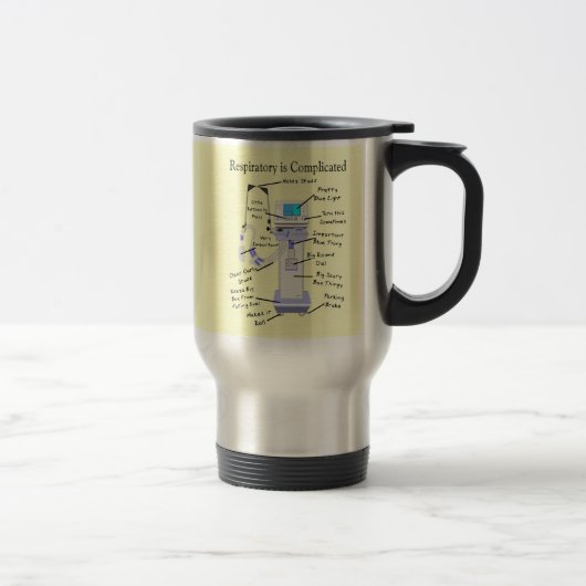 Hilarious Respiratory Travel Mug Reisbeker (Rechts)