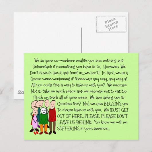 Hilarious Retirement Card—Van de Gang! Briefkaart (Voorkant / Achterkant)