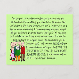 Hilarious Retirement Card—Van de Gang! Briefkaart