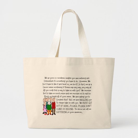 Hilarious Retirement Card—Van de Gang! Grote Tote Bag (Voorkant)