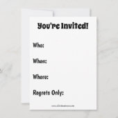 Hilarious Retirement Party Uitnodigingen (Achterkant)