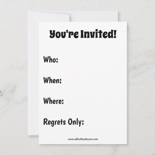 Hilarious Retirement Party Uitnodigingen (Achterkant)