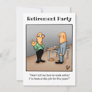 Hilarious Retirement Party Uitnodigingen