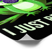 Hilarious Sometimes I Fartin Just Frog Mask Gas Poster (Hoek)