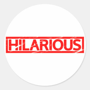 Hilarious Stamp Ronde Sticker