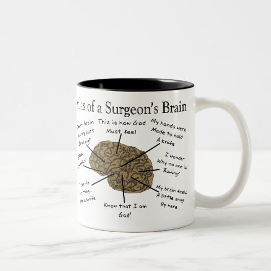 Hilarious Surgeon Gifts Tweekleurige Koffiemok (Rechts)