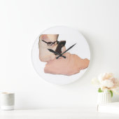 Hilarious Tech-Savvy Cat Decorative Wall Clock Grote Klok (Huis)