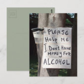 Hilarious Text Briefkaart (Voorkant / Achterkant)