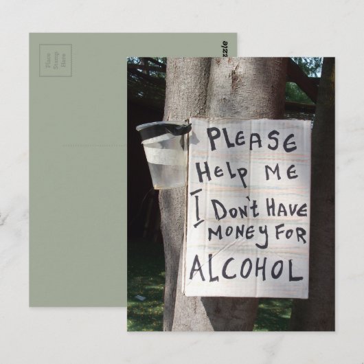 Hilarious Text Briefkaart (Voorkant / Achterkant)