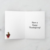 Hilarious Thanksgiving Humor Wenskaart Feestdagen Kaart (Binnen)