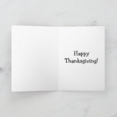 Hilarious Thanksgiving Humor Wenskaart Feestdagen Kaart (Binnen)