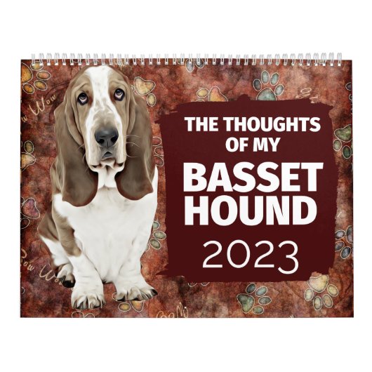 Hilarious Thoughts of My Basset Hound Kalender (Hoes)
