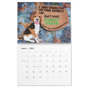Hilarious Thoughts of My Beagle Calendar Kalender (Mar 2026)