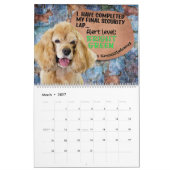 Hilarious Thoughts of My Cocker Spaniel Calendar Kalender (Mar 2027)