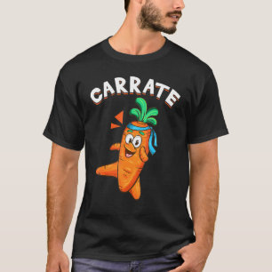 Hilarious Veggie Vegetable Pun Carrate Karate Carr T-shirt