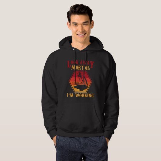 Hilarious Welding Quote Retro Weld Employee Humor Hoodie (Voorkant volledig)