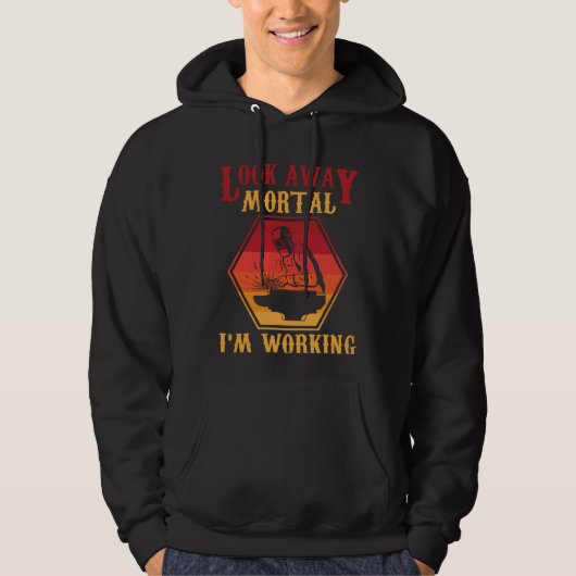 Hilarious Welding Quote Retro Weld Employee Humor Hoodie (Voorkant)