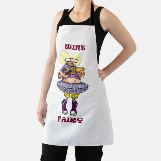 Hilarious Wine Fairy Apron Schort (Insitu)