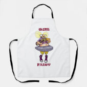 Hilarious Wine Fairy Apron Schort (Voorkant)