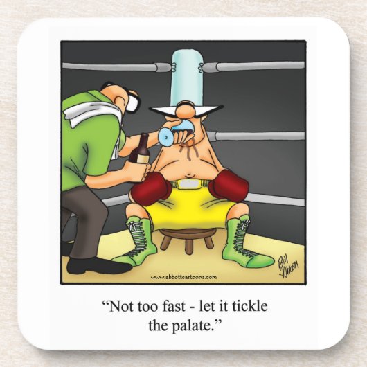 Hilarious Wine Humor Onderzetter (Voorkant)