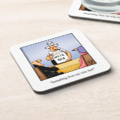 Hilarious Wine Humor Onderzetter Set (Linkerzijde)