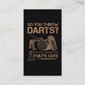 Hilarious WoodworkHumor Lumberjack Ax Throwing Visitekaartje (Voorkant)