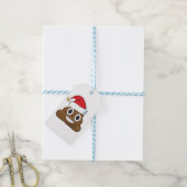 Hilarious Xmas Poop Emoji Cadeaulabel (Met Touw)