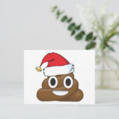 Hilarious Xmas Poop Emoji Feestdagenkaart (Staand voorkant)