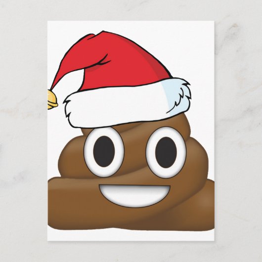 Hilarious Xmas Poop Emoji Feestdagenkaart (Voorkant)