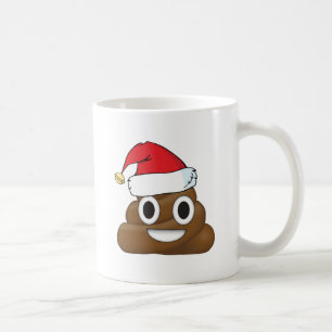 Hilarious Xmas Poop Emoji Koffiemok