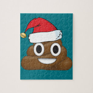 Hilarious Xmas Poop Emoji Legpuzzel