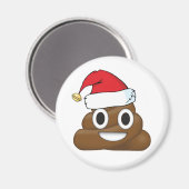 Hilarious Xmas Poop Emoji Magneet (Voorkant / Achterkant)