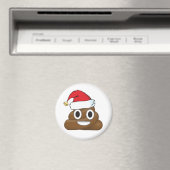 Hilarious Xmas Poop Emoji Magneet (Insitu (Vaatwasser))