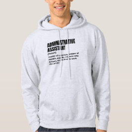 Hilarisch administratief assistent-ontwerp hoodie