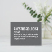 Hilarisch anesthesioloog definitie Briefkaart (Staand voorkant)