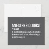Hilarisch anesthesioloog definitie Briefkaart (Voorkant / Achterkant)