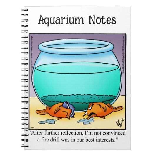 Hilarisch Aquarium Humor Notitieboek (Voorkant)