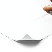 Hilarisch Australische Emu Natuurlijke Bruine Badk Perfect Poster (Hoek)