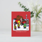 Hilarisch Briefkaart voor kerstHumor (Staand voorkant)