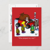 Hilarisch Briefkaart voor kerstHumor (Voorkant / Achterkant)