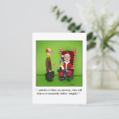 Hilarisch Briefkaart voor kerstHumor (Staand voorkant)