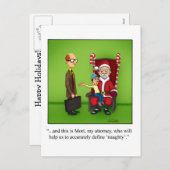 Hilarisch Briefkaart voor kerstHumor (Voorkant / Achterkant)