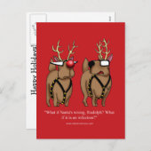 Hilarisch Briefkaart voor kerstHumor (Voorkant / Achterkant)